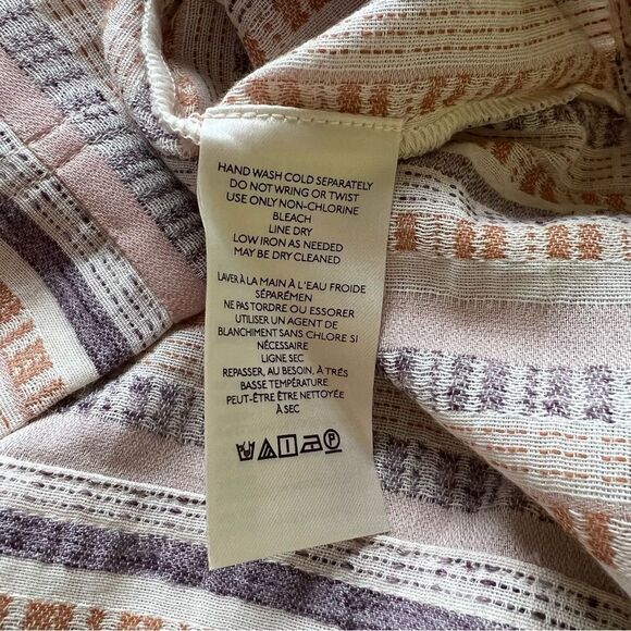 Anthropologie Cropped Stripes Utility Pullover Top NWT Size Small - Picture 6 of 8